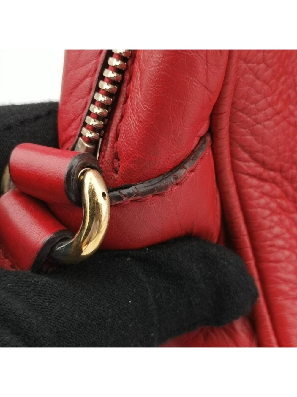 Gucci Soho Red Leather Shoulder - Picture 15 of 15